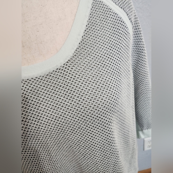 rag & bone open-knit short sleeve top - Picture 3 of 7